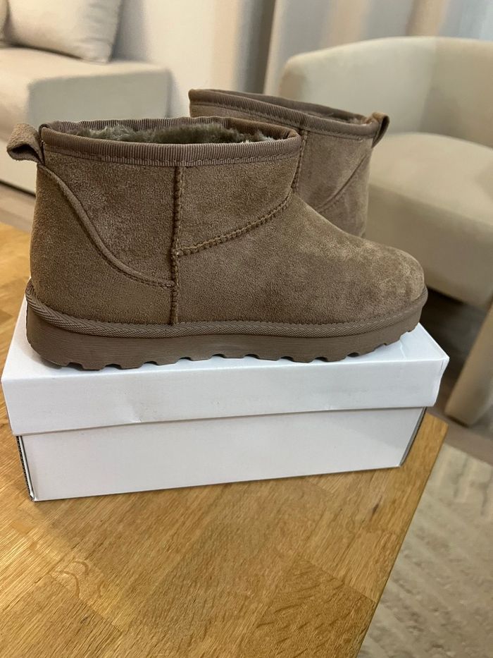 Bottine fourrée taupe - photo numéro 3