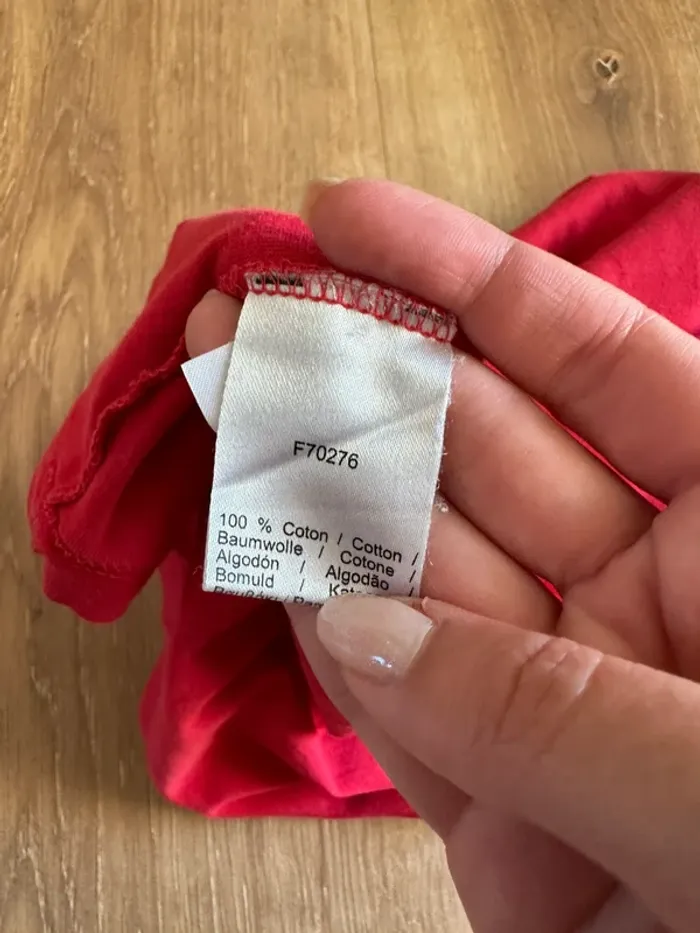 T-shirt Lacoste rouge taille 36 - photo numéro 7