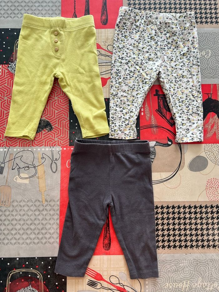 Lot leggings fille 6 mois
