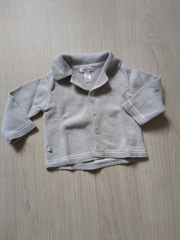 Gilet gris Obaïbi 6 mois