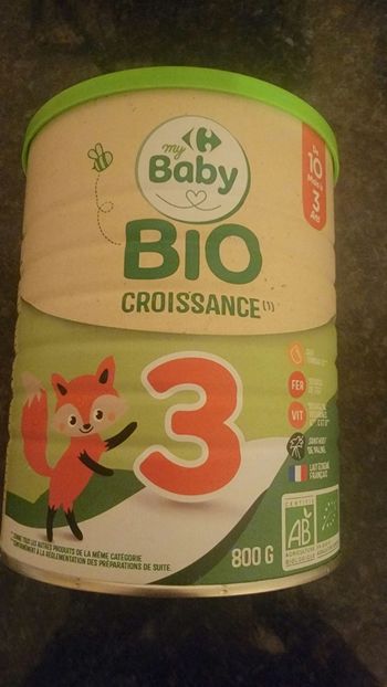 Lait croissance bio 3 eme age