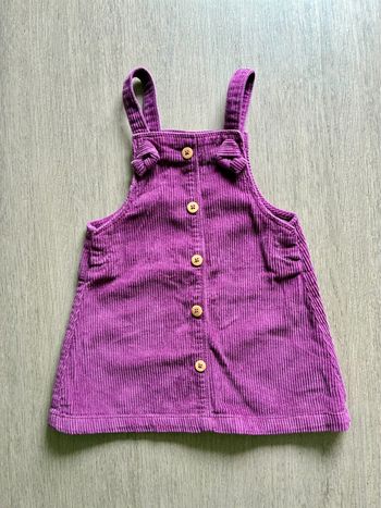 Robe salopette velours Gémo 24 mois