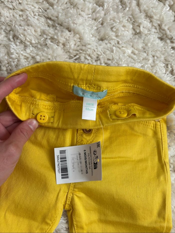 Pantalon bébé fille jaune - photo numéro 3