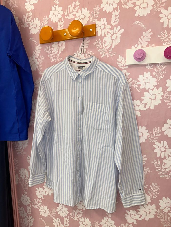 Chemise à rayures blanches et bleues - photo numéro 3