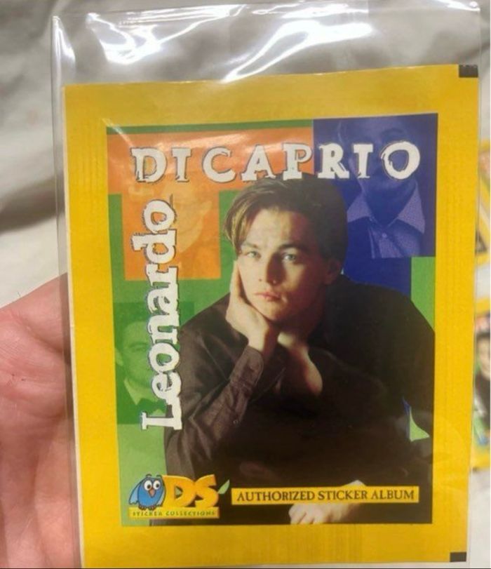10 sachets panini vintage Leonardo Di Caprio neuf - photo numéro 4