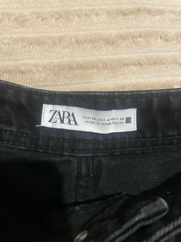 jean mom noir zara taille 36 - photo numéro 4