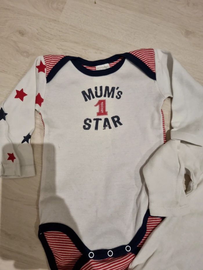 Lot de 2 bodies ML 9 mois - photo numéro 2