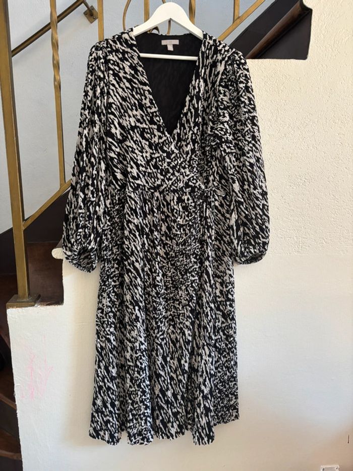 Longue robe portefeuille h&m