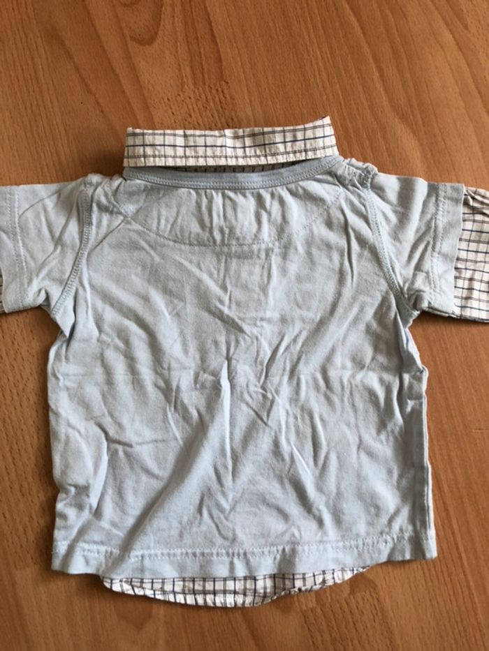 Joli T-shirt/chemise 2 en 1 LOGG T. 12 mois/74 cm garçon TBE - photo numéro 4