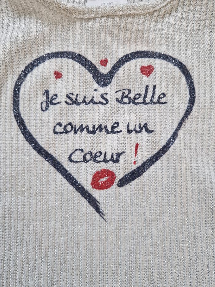 Pull bébé fille P'tit Môme 12 mois - photo numéro 3