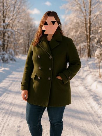 Manteau Vert olive Kiabi femme 40