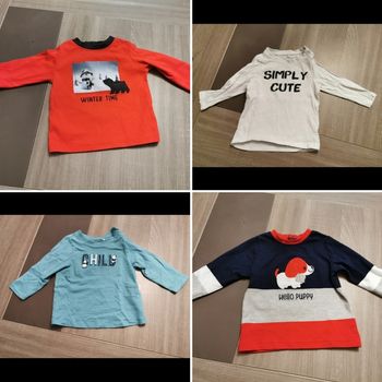 Lot de 4 tee shirt en 12 mois