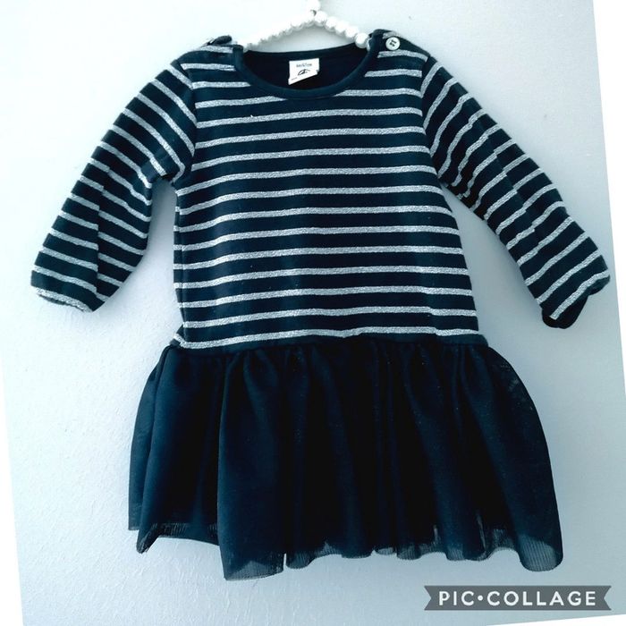 6 mois bébé fille robe manche longue soirée fete petit bateau