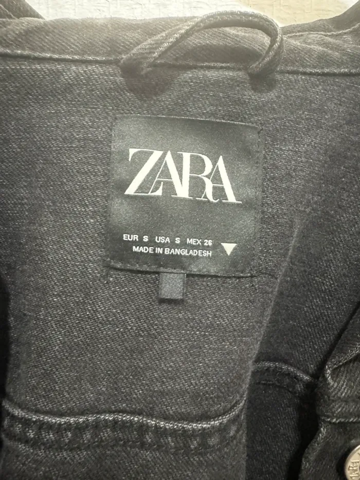 Veste en jeans noir - photo numéro 3