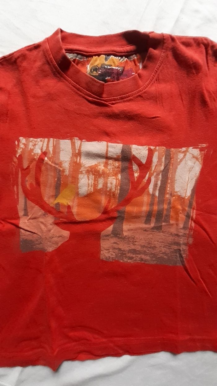 Tee-shirt orange avec motif - photo numéro 2