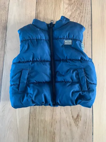 Doudoune sans manches chaude bleu marine garçon 12 mois – Kiabi