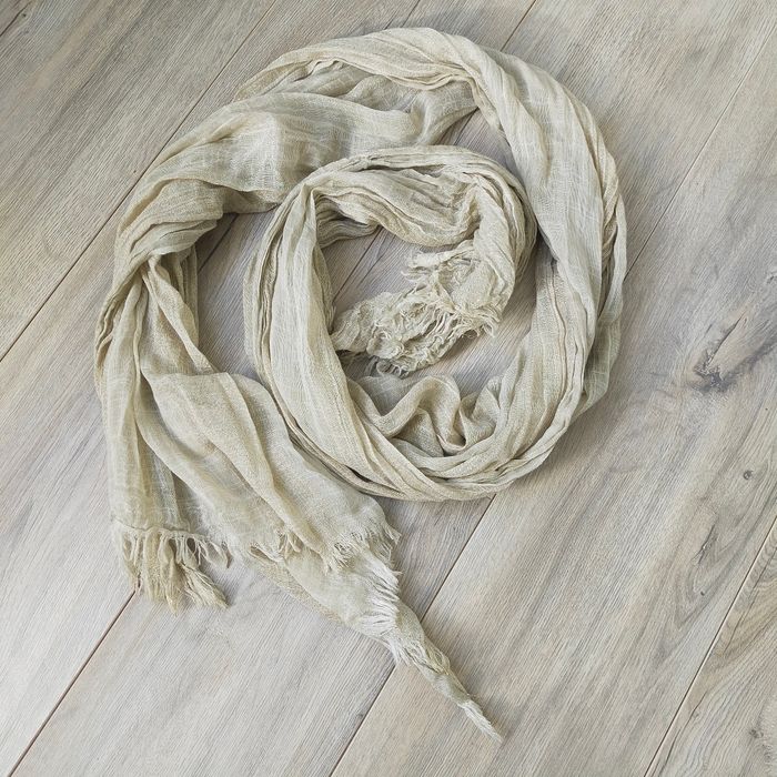 Châle écharpe cheche foulard doré pailleté