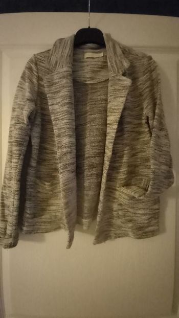 Veste gilet gris chiné