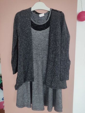 Robe et gilet paillettes