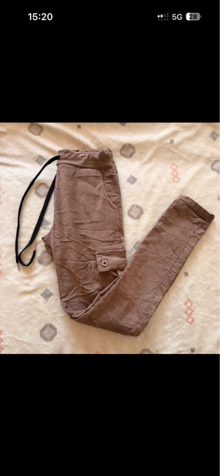 Pantalon marron style jean – Taille S