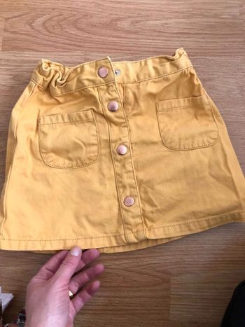 Jupe  skinny moutarde  boutonnée