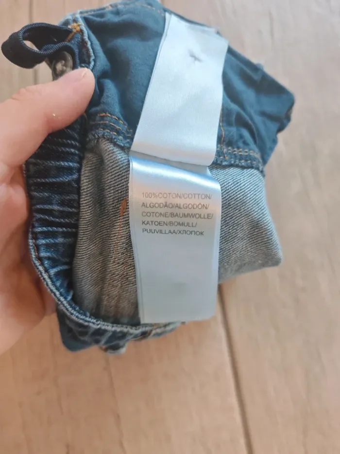 Ensemble d'été short en jeans et t-shirt rose 2 ans - photo numéro 7