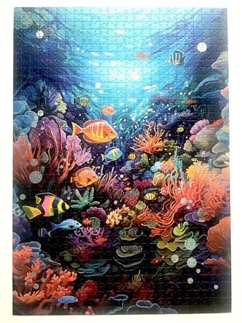 Puzzle 1000 pièces fonds marins avec effets holographiques