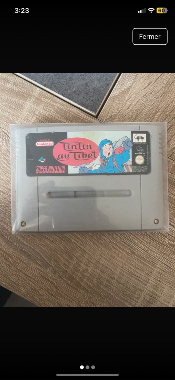Tintin au Tibet super Nintendo