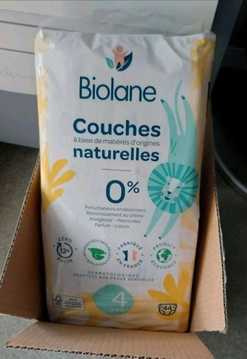 Couches biolane neuves. Taille 4