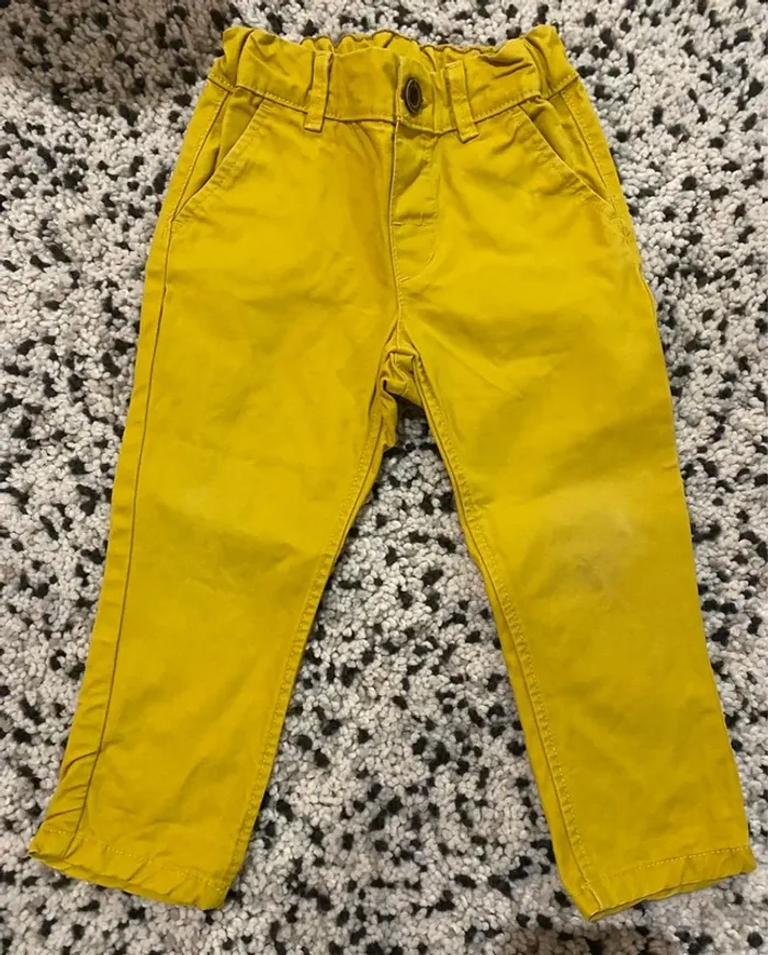 Pantalon H&m moutarde 18 mois - photo numéro 3