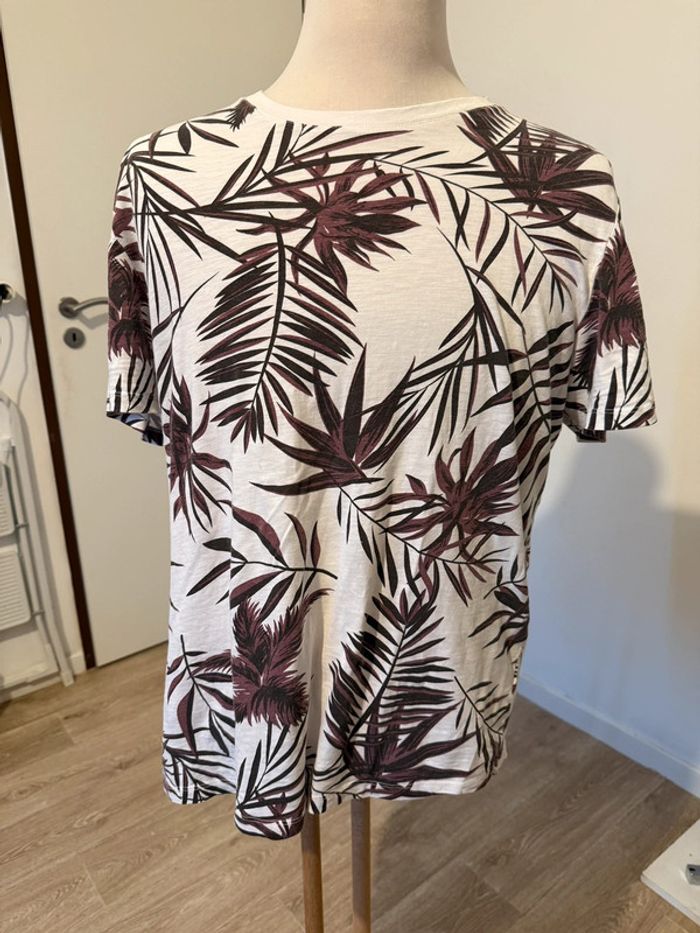 T-shirt homme avec feuilles - photo numéro 2