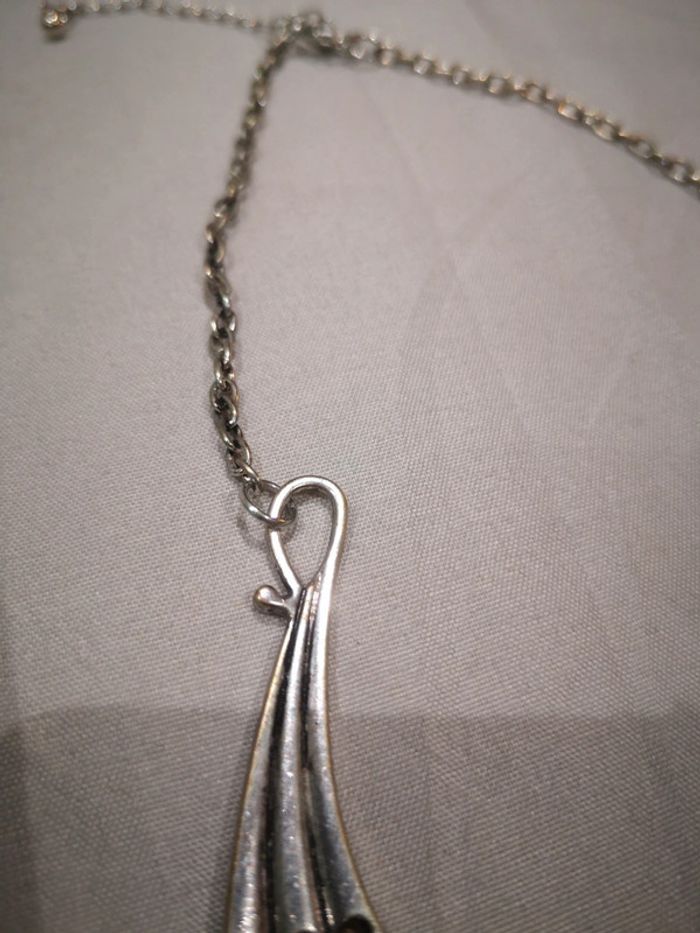 Collier ras de cou Couleur argenté - photo numéro 3