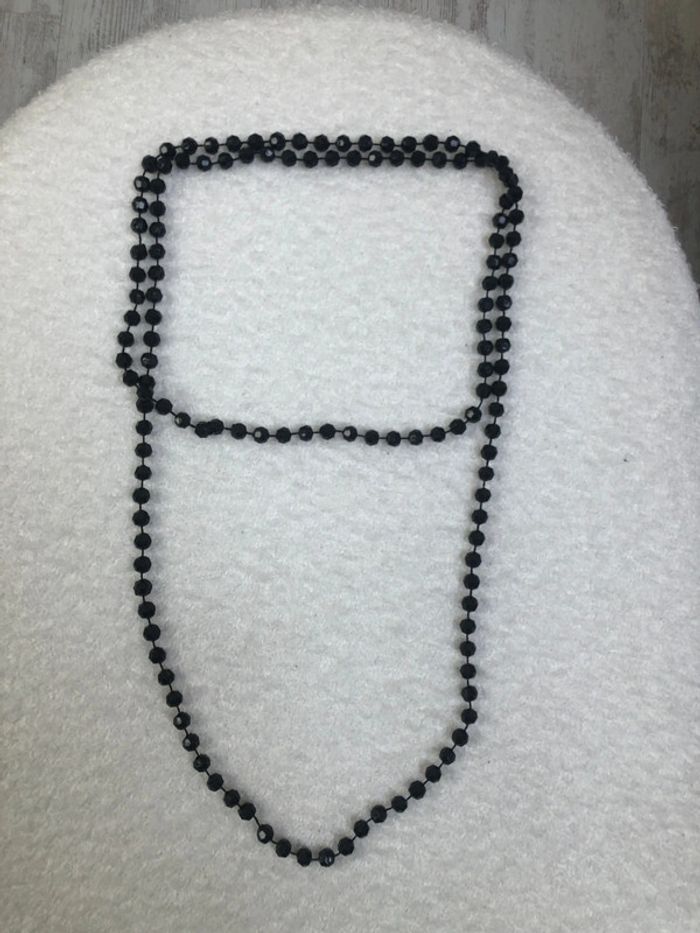 Collier plastique noir femme - photo numéro 2