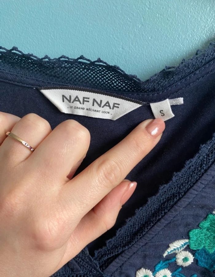 Chemisier débardeur sans manches avec broderies - photo numéro 3