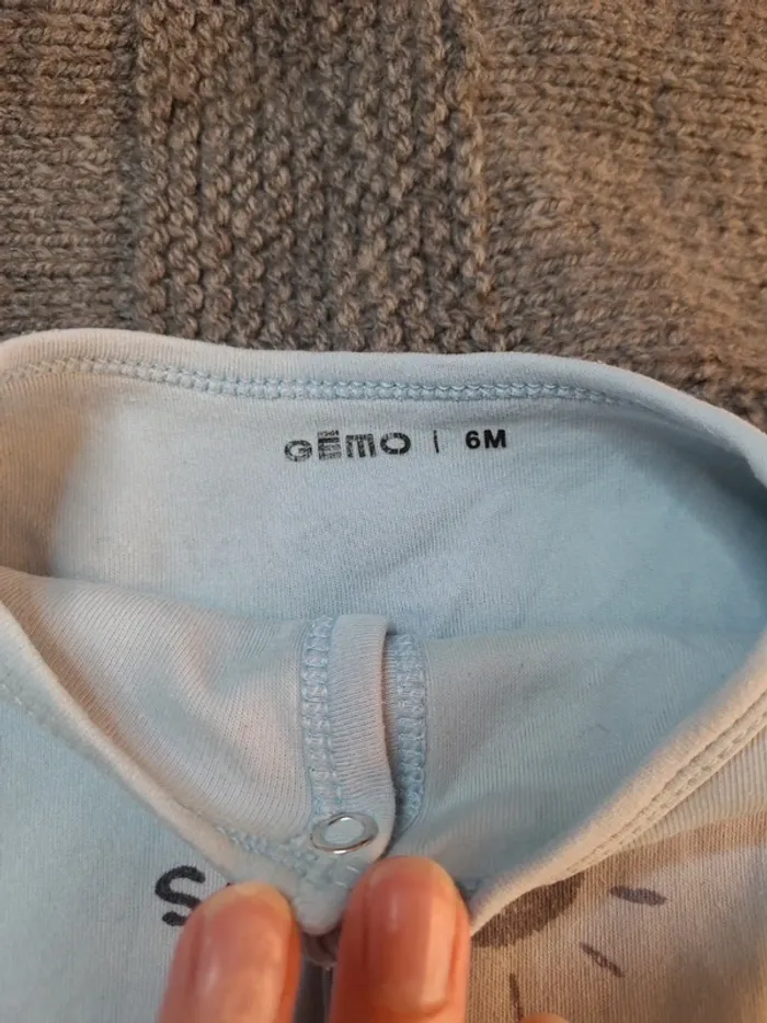 👶Pyjamas leger Gemo taille 6mois👶 - photo numéro 2