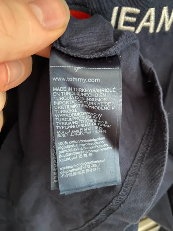 T-Shirt manches longues Tommy Hilfiger / Tommy Jeans bleu marine - photo numéro 5