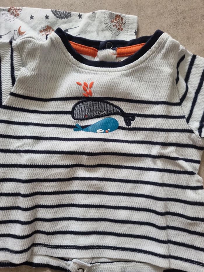 Lot tee shirt epais /pull 3 mois - photo numéro 4