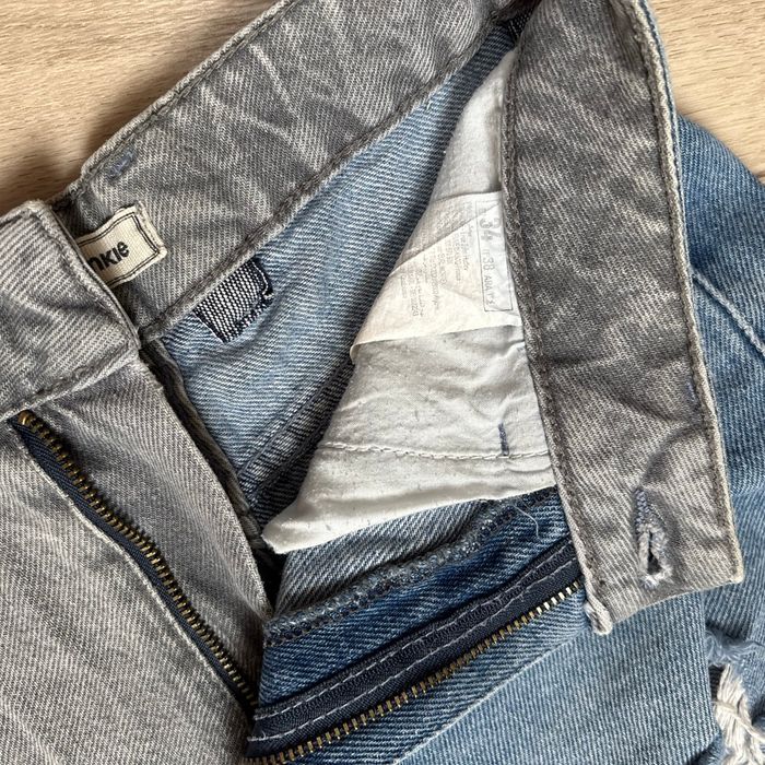 Short en jeans bicolore - photo numéro 3