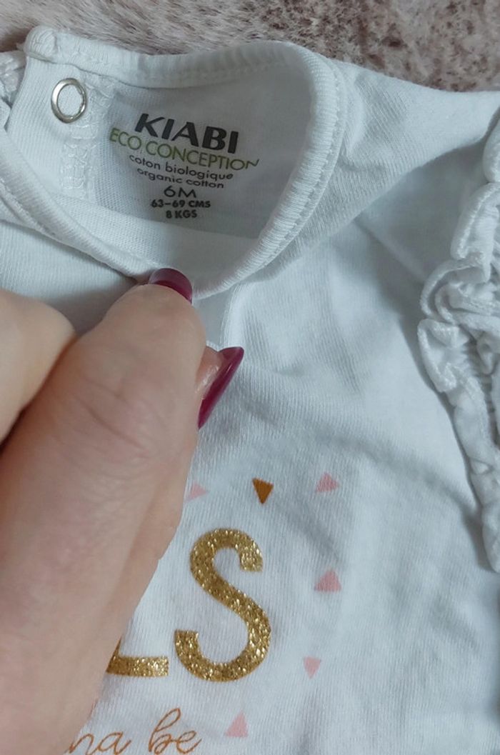 T-shirt Kiabi 6 mois - photo numéro 3