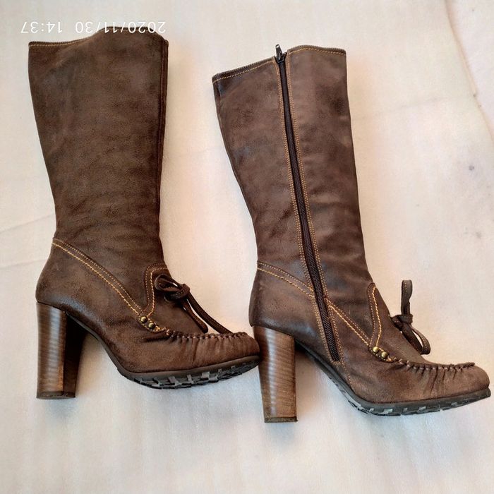 Bottes italiennes en cuir p38 - photo numéro 7