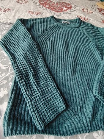 Pull bleu vert taille 38 u collection