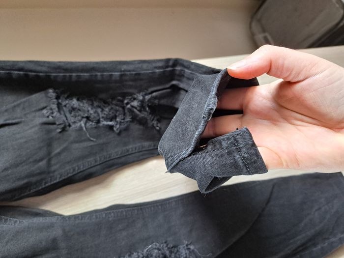 Jean Kate noir Mango genoux déchirés - photo numéro 4