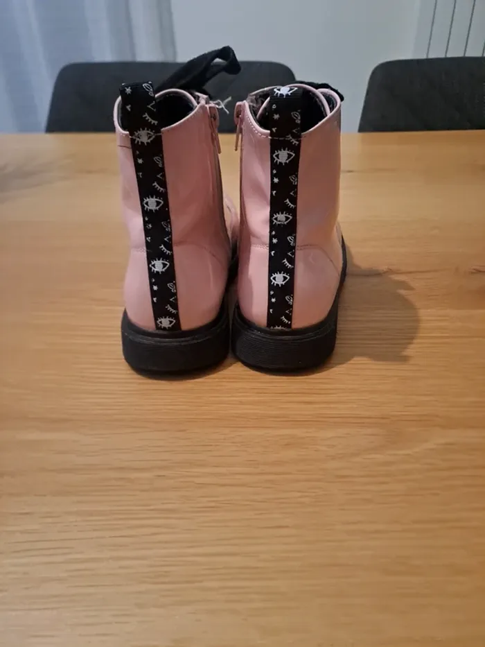 Bottes boots fillle taille 34 tres bon etat - photo numéro 3