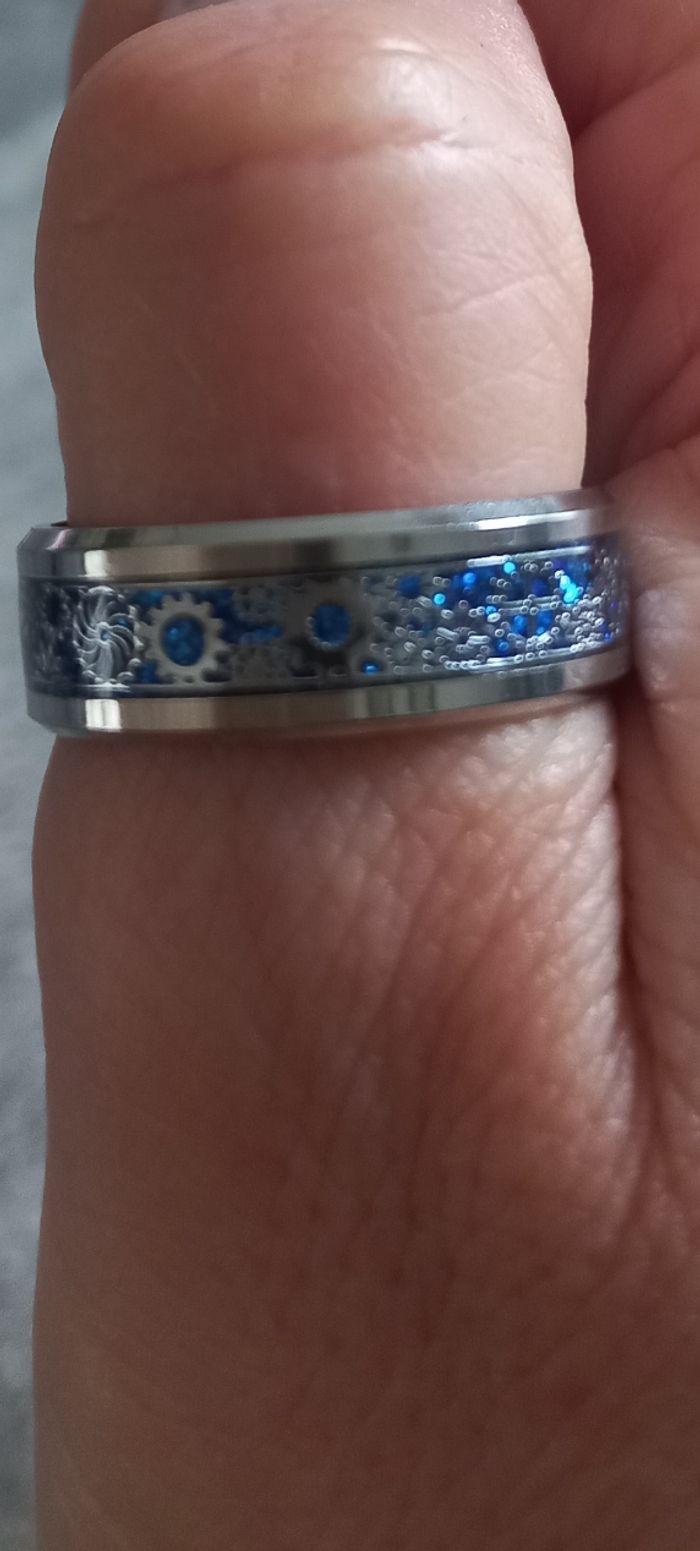 Bague homme engrenages - photo numéro 6