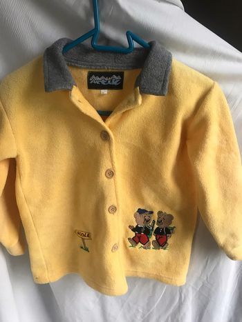 #veste #polaire #jaune #taille6/8ans #artik #robe de chambre