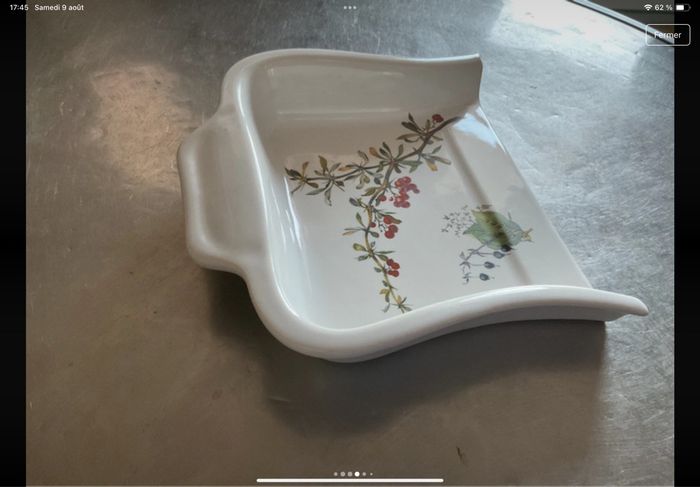 Ramasse miette en porcelaine R made in France - photo numéro 4