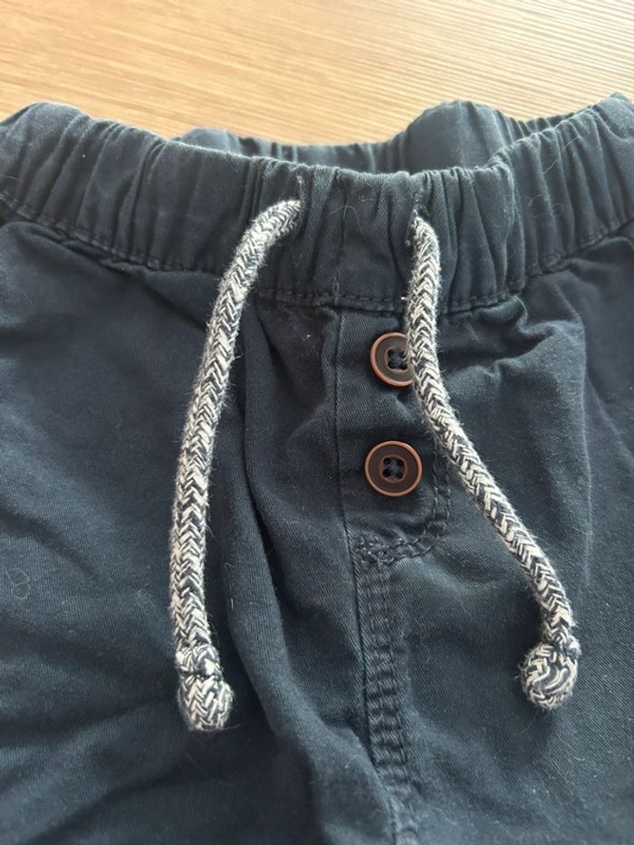 Pantalon en toile bleu marine - photo numéro 3