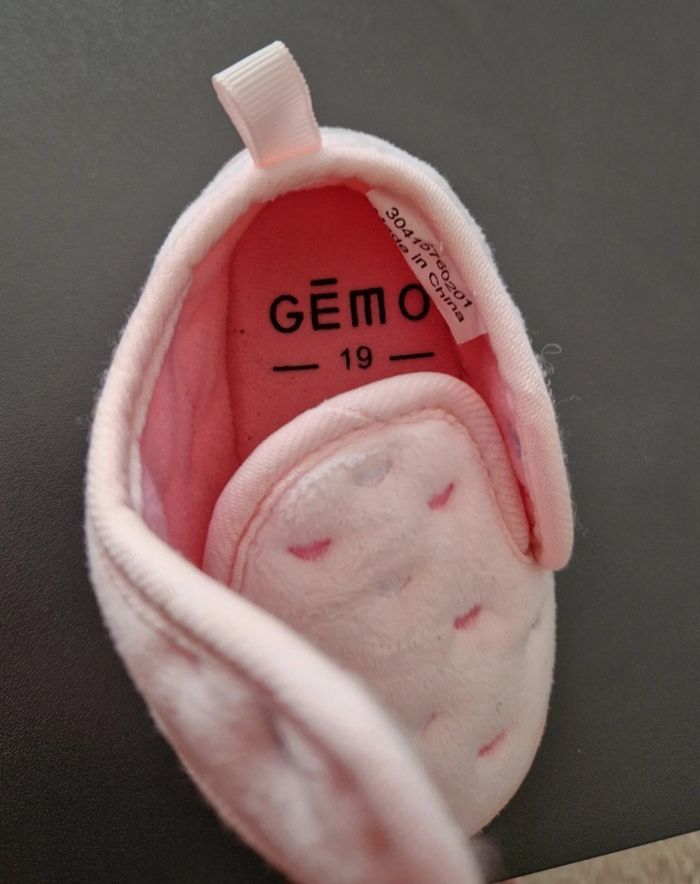 Chaussons rose hiver bébé - photo numéro 3