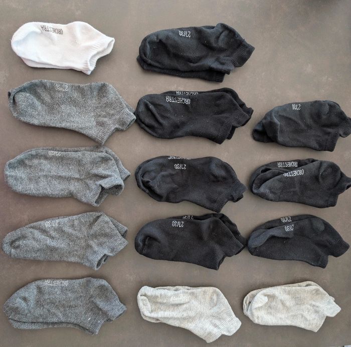 Lot de 14 paires de chaussettes basses 27/30