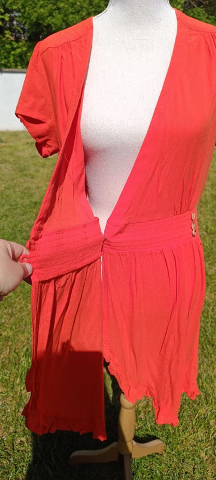 Robe portefeuille corail - photo numéro 9